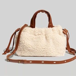 Madewell Mini Piazza Bag in Sherpa